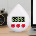 Water Drop Electronic Timer Student Learning Reminder(White)