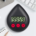 Water Drop Electronic Timer Student Learning Reminder(Black)