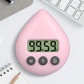 Water Drop Electronic Timer Student Learning Reminder(Light Pink)