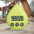 Water Drop Electronic Timer Student Learning Reminder(Yellow Green)