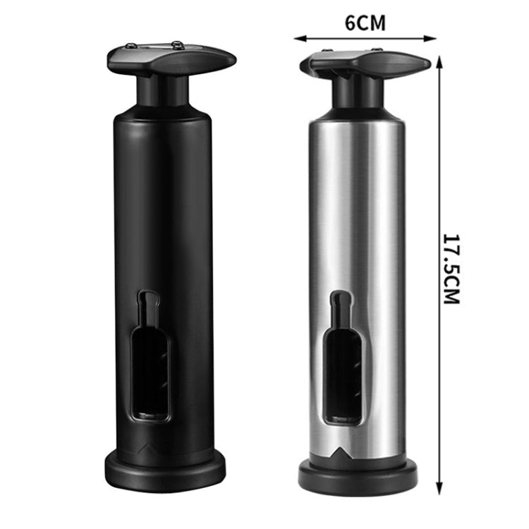 Kitchen Stainless Steel Wine Bottle Opener Household Tools(Black)