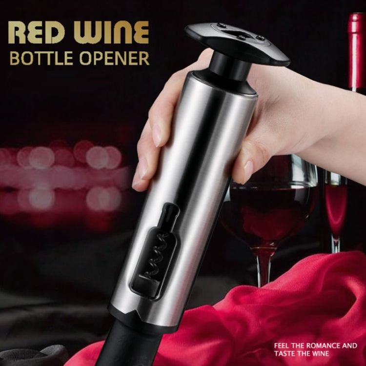 Kitchen Stainless Steel Wine Bottle Opener Household Tools(Black)