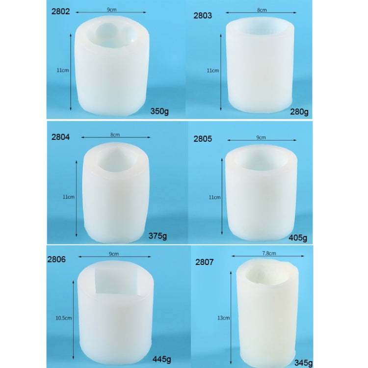 2806 Lion Head Cylindrical Scented Candle Silicone Mold Plaster Drop Glue Mold
