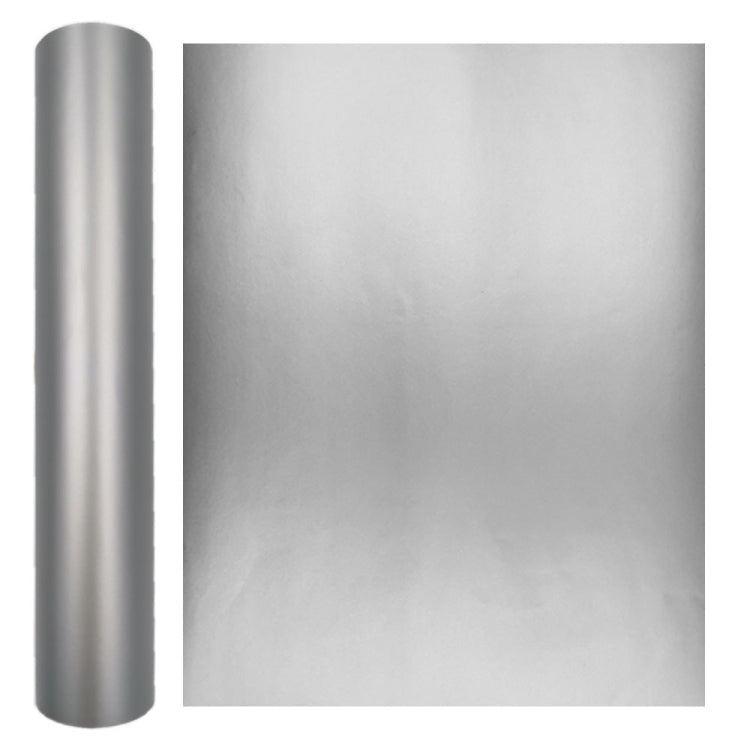 Matte Metal Self Adhesive Vinyl Lettering Sticker Cup Sticker Car Sticker, Size: 30x100cm(Silver)