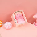 5 Boxes Student Printed Hand Account Tape Set(Macaron Solid Color 3)