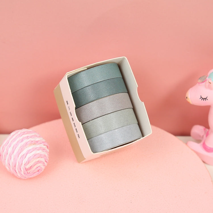5 Boxes Student Printed Hand Account Tape Set(Morandi Basic 2)