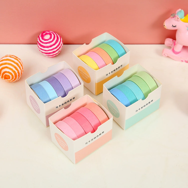 5 Boxes Student Printed Hand Account Tape Set(Morandi Basic 2)