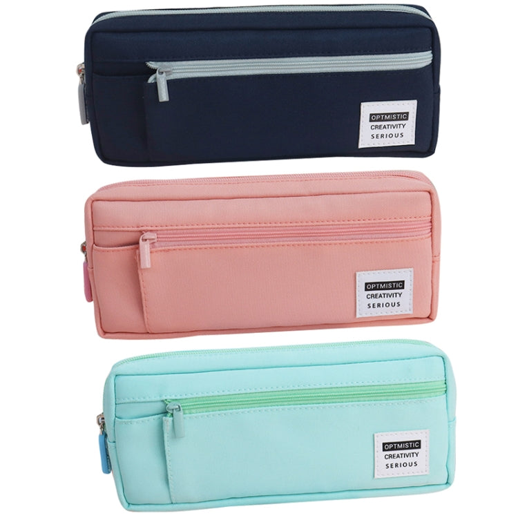 QH2012 Simple Multifunctional Portable Large Capacity Pencil Case(Green)