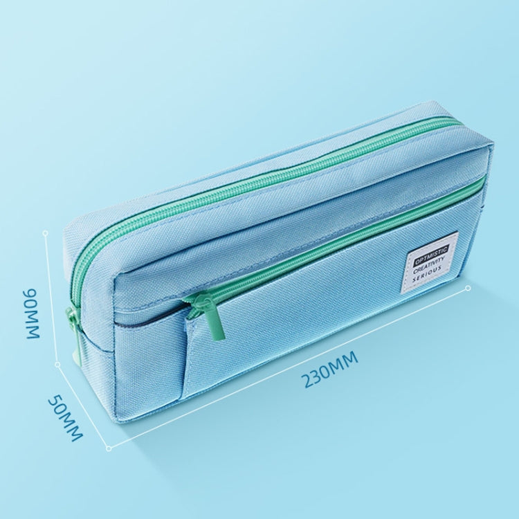 QH2012 Simple Multifunctional Portable Large Capacity Pencil Case(Blue)