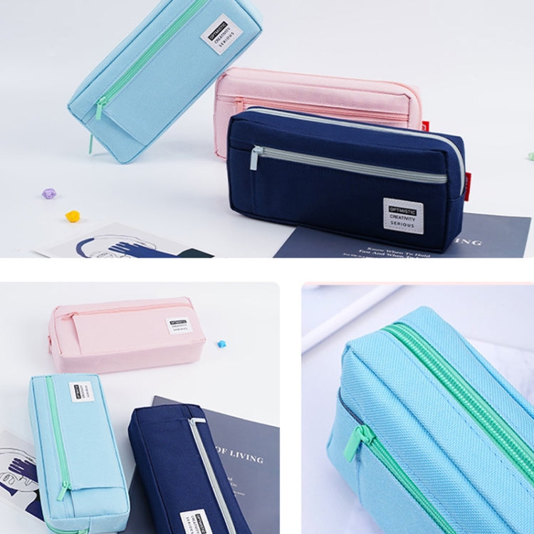 QH2012 Simple Multifunctional Portable Large Capacity Pencil Case(Green)