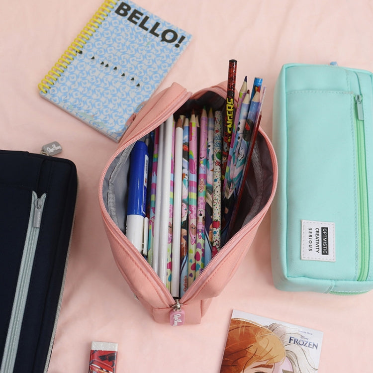 QH2012 Simple Multifunctional Portable Large Capacity Pencil Case(Red)