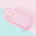Oxford Cloth Large Capacity Student Stationery Storage Bag(Peach)