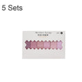5 Sets 6pcs x 2m Student Hand Account Tape Rainbow Washi Tape(Gradient Pink)