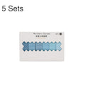 5 Sets 6pcs x 2m Student Hand Account Tape Rainbow Washi Tape(Gradient Blue)