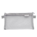 Hechooses D033 Transparent Mesh Exam Portable Pen Bag, Style: Square (Gray)
