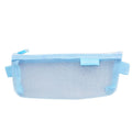 Hechooses D033 Transparent Mesh Exam Portable Pen Bag, Style: Triangle (Blue)