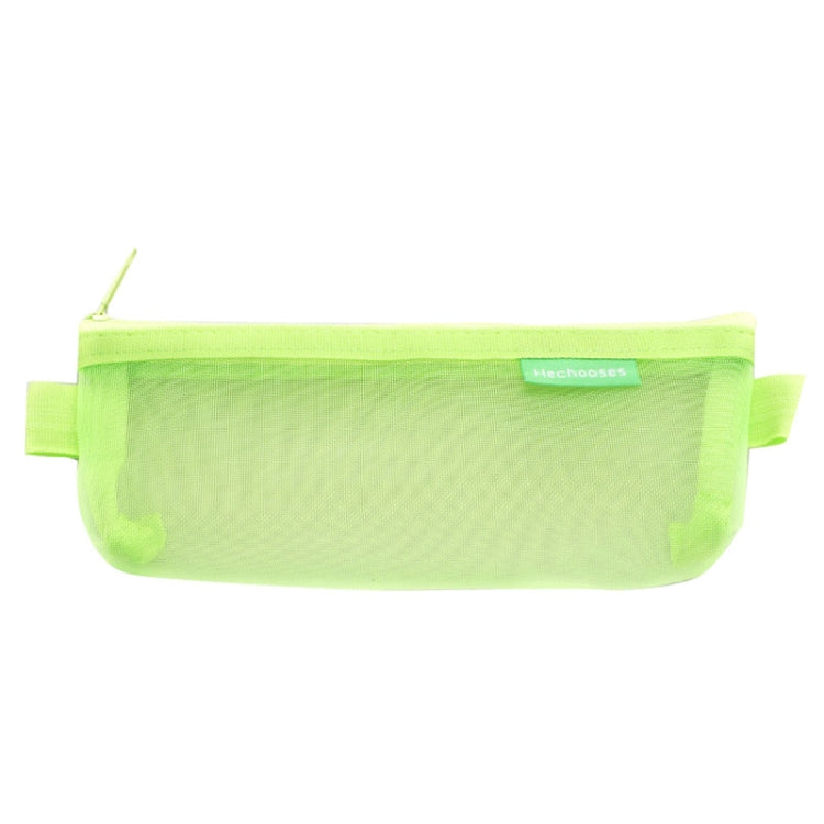 Hechooses D033 Transparent Mesh Exam Portable Pen Bag, Style: Triangle (Green)