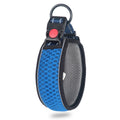 Honeycomb Net Dog Collar Neck Collar Breathable Reflective Anti-Strangle Collar L(Blue)