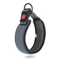 Honeycomb Net Dog Collar Neck Collar Breathable Reflective Anti-Strangle Collar L(Gray)