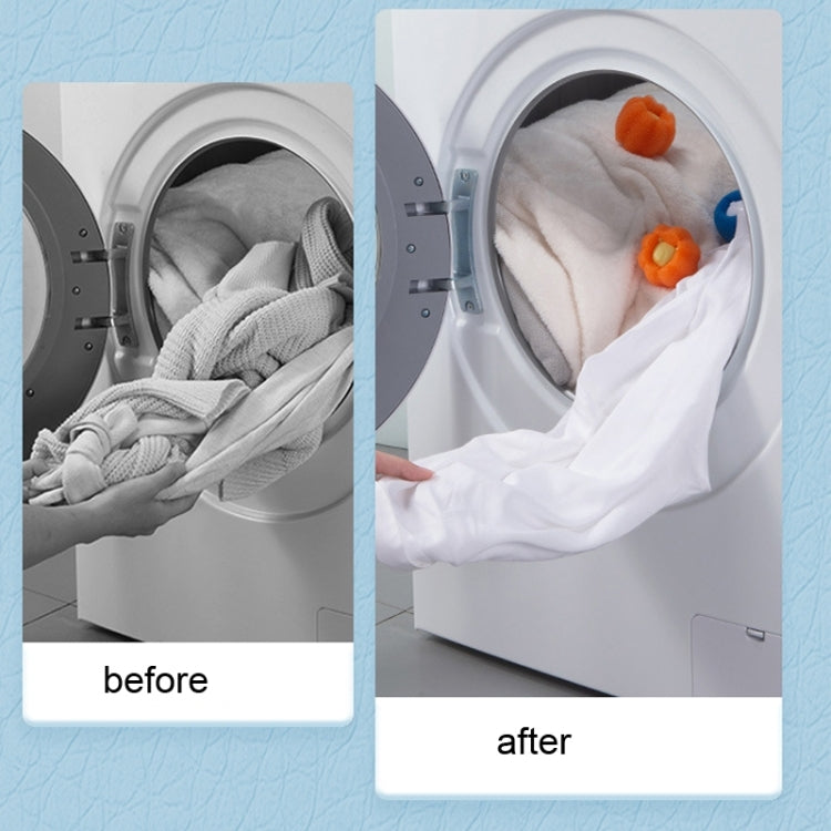 Washing Machine Laundry Ball Decontamination Hair Removal Anti-winding Cleaning Ball(Blue)