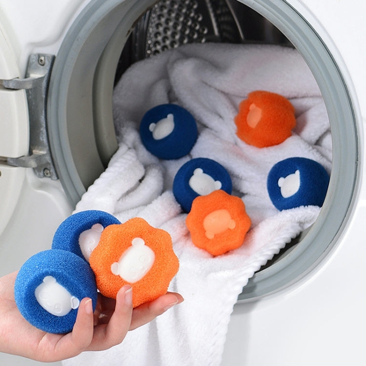Washing Machine Laundry Ball Decontamination Hair Removal Anti-winding Cleaning Ball(Blue)