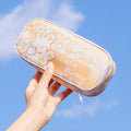 A22 Large-Capacity Cute Cartoon Pattern Pen Bag Stationery Storage Bag(Yellow)