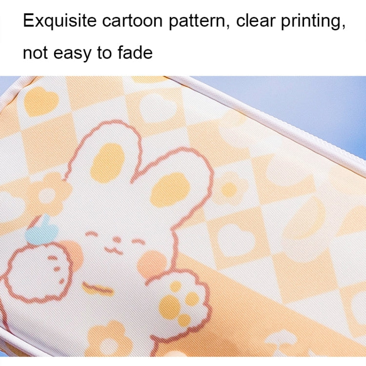 A22 Large-Capacity Cute Cartoon Pattern Pen Bag Stationery Storage Bag(Black)