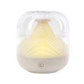FX-039 USB Charging Ambient Light Humidifier Mountain Mini Wireless Humidifier(White)