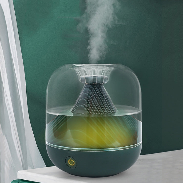 FX-039 USB Charging Ambient Light Humidifier Mountain Mini Wireless Humidifier(Green)