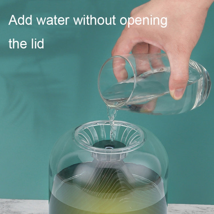 FX-039 USB Charging Ambient Light Humidifier Mountain Mini Wireless Humidifier(Green)