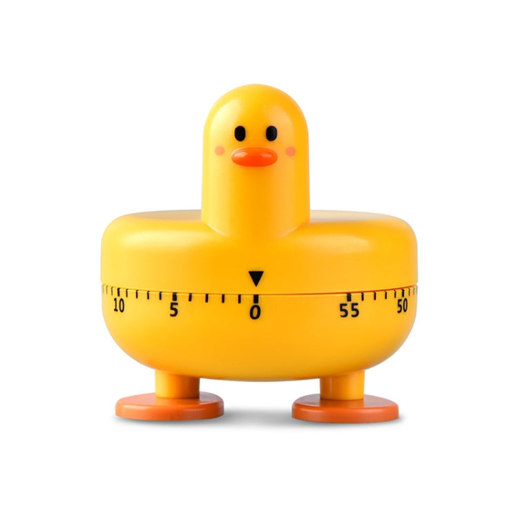 Cartoon Duck Kitchen Mechanical Timer Baking Time Management(Yellow)