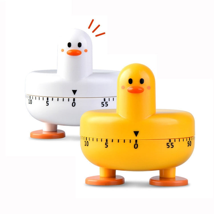 Cartoon Duck Kitchen Mechanical Timer Baking Time Management(Yellow)