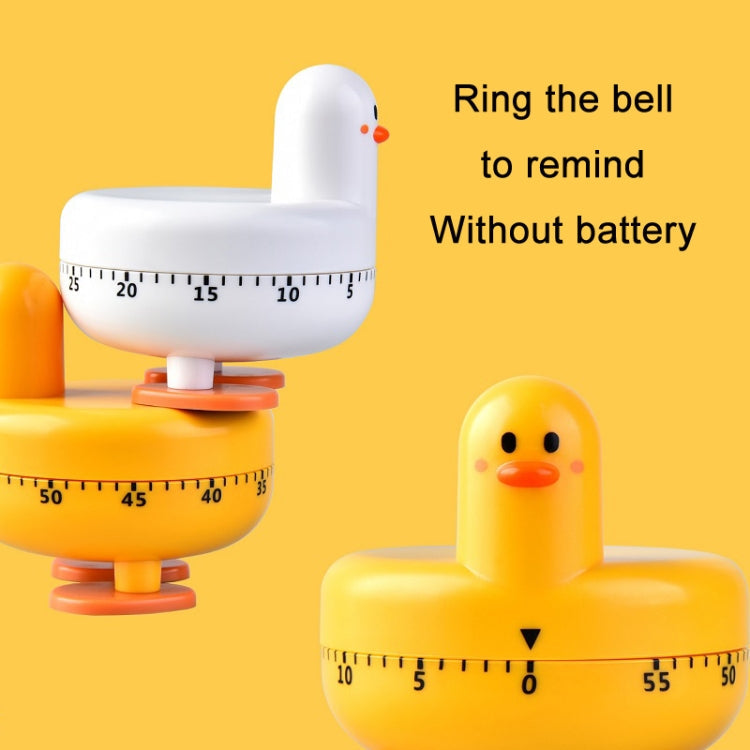 Cartoon Duck Kitchen Mechanical Timer Baking Time Management(Yellow)