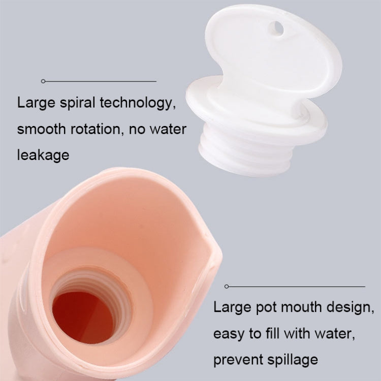 006 1000ml Thickened Explosion-proof Heart Embossed Water Injection Hot Water Bag(C Model Blue)