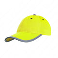 AS-610 Traffic Safety Reflective Sunshade Cap Sport Breathable Fluorescent Cap(Fluorescent Yellow)