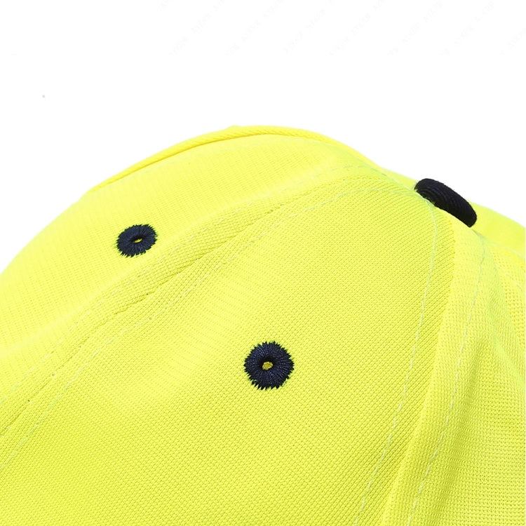 AS-610 Traffic Safety Reflective Sunshade Cap Sport Breathable Fluorescent Cap(Fluorescent Yellow)