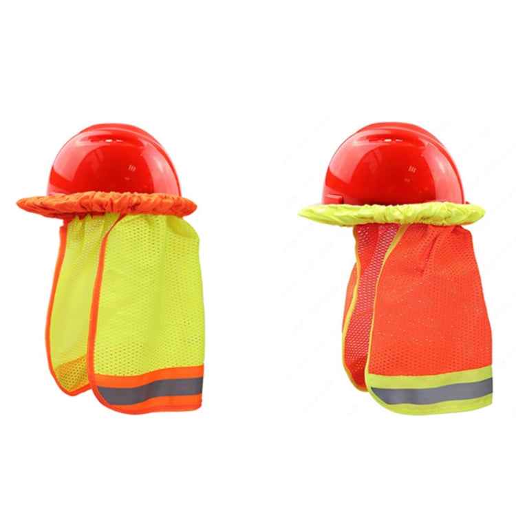 AH-004 Summer Sunscreen Helmet Breathable Reflective Cap Cover without Hat(Fluorescent Yellow)