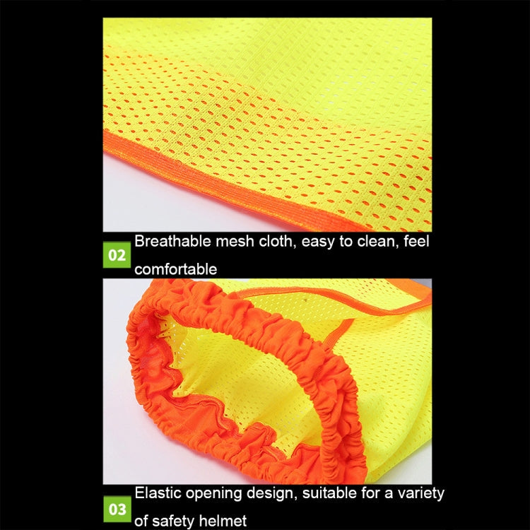 AH-004 Summer Sunscreen Helmet Breathable Reflective Cap Cover without Hat(Fluorescent Yellow)