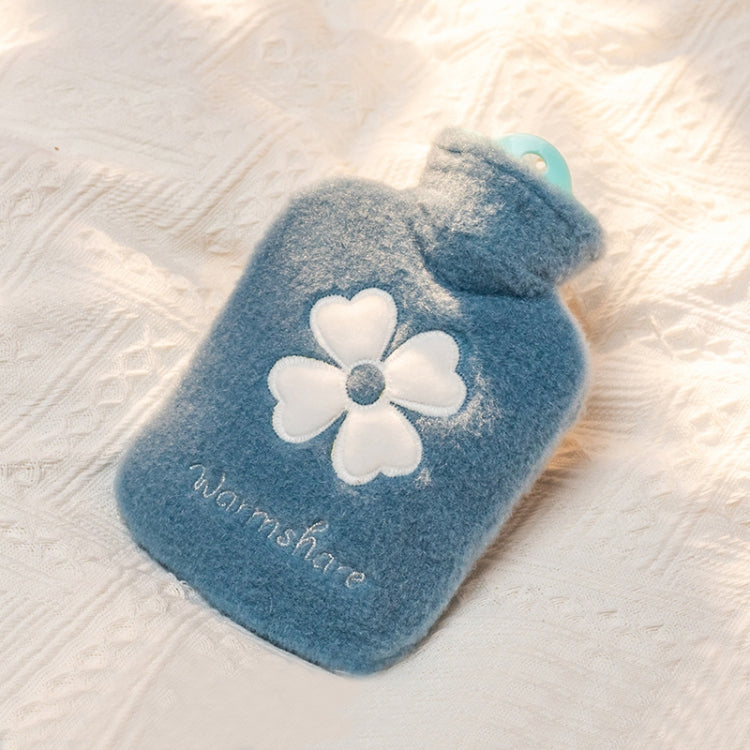 Cartoon Plush Portable Water Jection Mini Hot Water Bag, Color: 500ML Blue