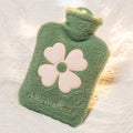 Cartoon Plush Portable Water Jection Mini Hot Water Bag, Color: 1000ML Green