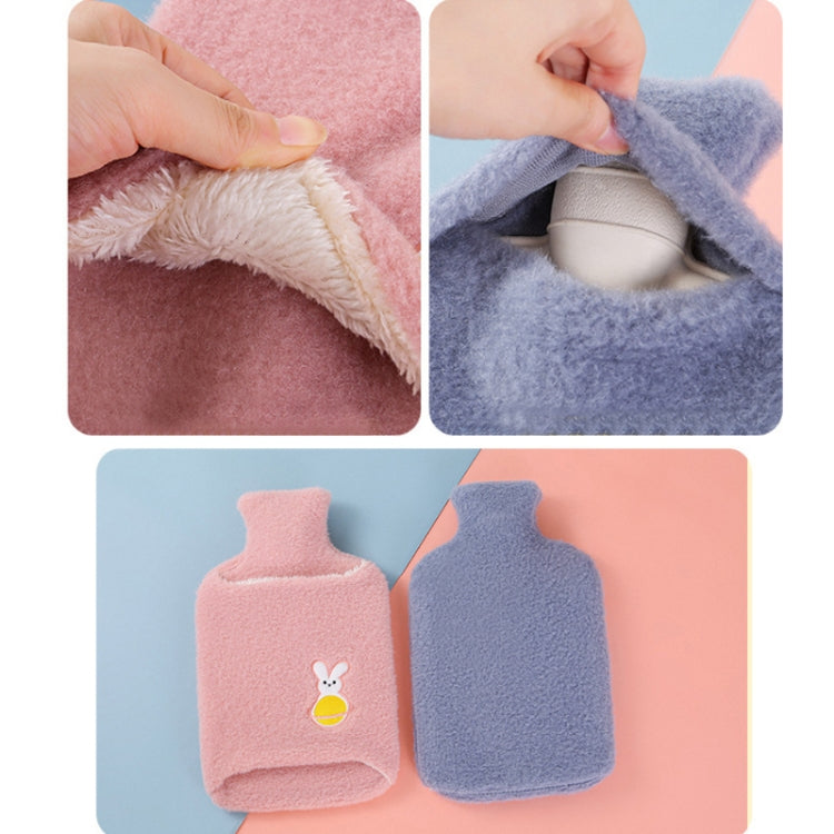 Detachable Washing Cloth Cover Rubber Hot Water Bag Can Be Intervened, Color: Gray Clouds 1000ML