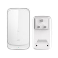 C03 1 For 1 Home Wireless IP44 Waterproof Touch Sensor Doorbell(UK Plug White)