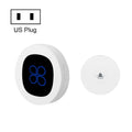 R16 1 For 1 Smart Wireless Self-Powered Hotel Home Electronic Call Doorbell(US Plug White)