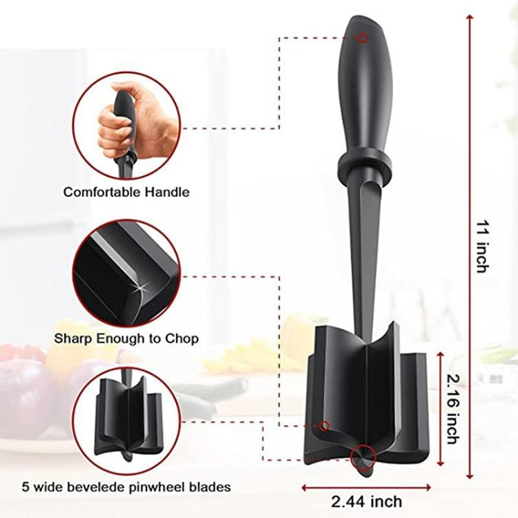 Meat Chopper Hand Held Stirring Grinder(Black)
