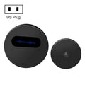 T10-1 1 For 1 Lighting Self-Power Generation Wireless Intelligent Doorbell(US Plug Black)