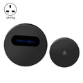 T10-1 1 For 1 Lighting Self-Power Generation Wireless Intelligent Doorbell(UK Plug Black)