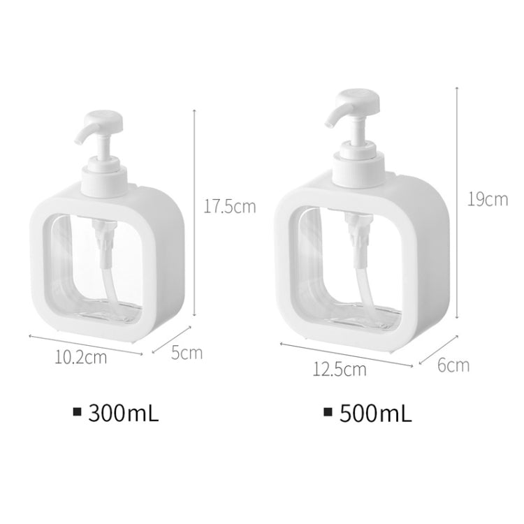 500ml Transparent Hand Sanitizer Split Bottle Plastic Press Type Emulsion Bottle