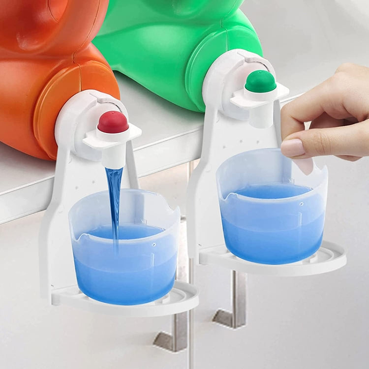 Foldable Laundry Detergent Drip Catcher Tray Cup Holder Soap Dispenser Gadget(White)