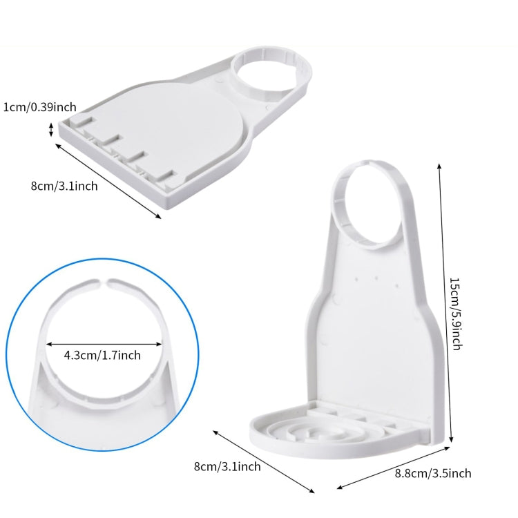 Foldable Laundry Detergent Drip Catcher Tray Cup Holder Soap Dispenser Gadget(White)