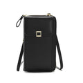Ladies Cross-body Shoulder Bag Long Purse Mobile Phone Bag(Black)